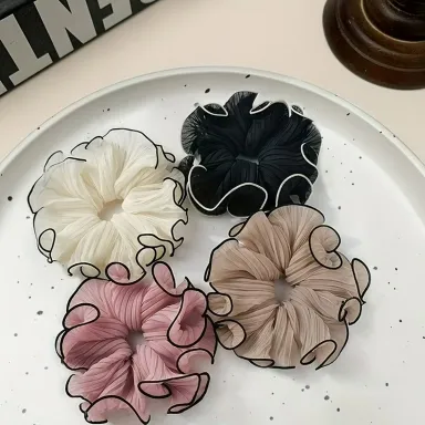 Girls Chiffon Big Hair Scrunchies Hair Band